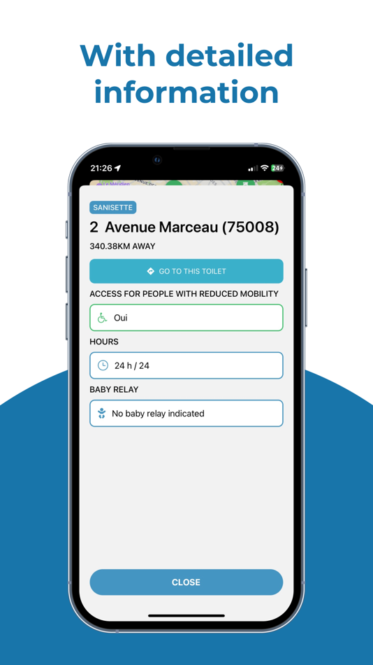 #4. Paris+ : toilets, WI-FI & more (iOS) Door: Francois Mari