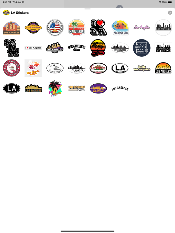 Screenshot #4 pour Los Angeles USA stickers emoji