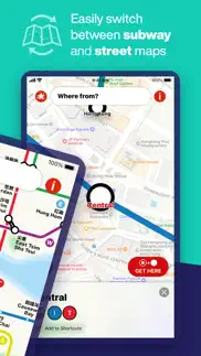 hong kong metro map & routing iphone screenshot 2