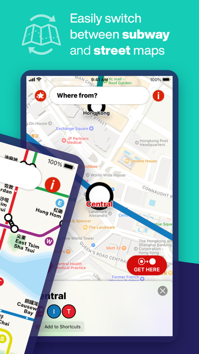 Screenshot #2 pour Hong Kong Metro Map & Routing