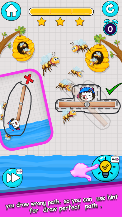 Cat Rescue: Draw To Save Screenshot