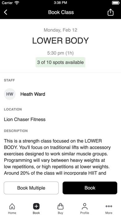 Lion Chaser Fitness Screenshot