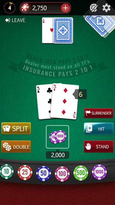 Blackjack 21: Casino Game Screenshot