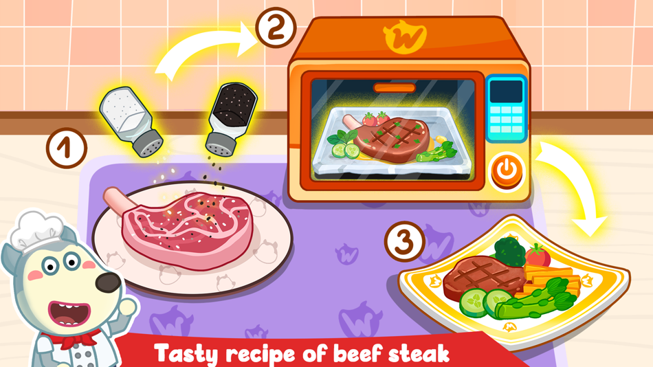 #3. Wolfoo The Chef: Cooking Game (iOS) 由: WOLFOO LLC