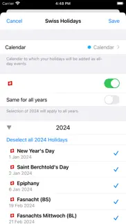 How to cancel & delete feiertage schweiz 4