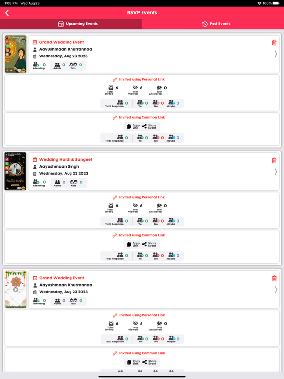 Video Invitation Maker Ecards iPad screenshot 8 - Photo & Video app