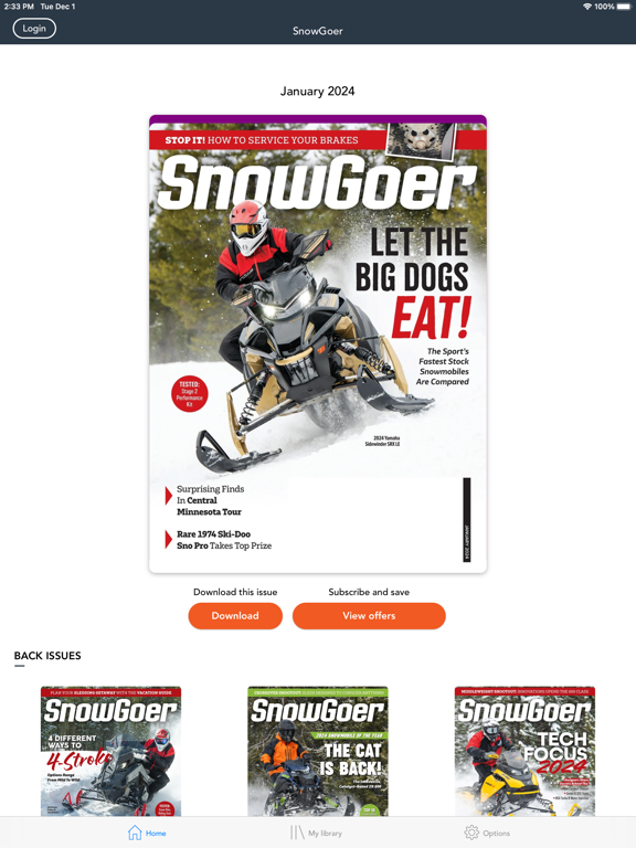 Screenshot #4 pour Snow Goer Magazine.