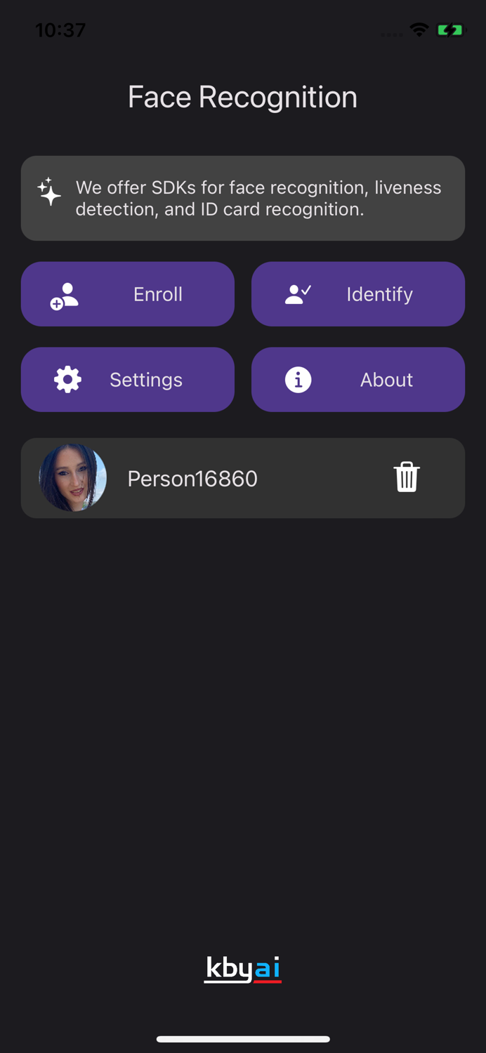 KBY-AI Face Recognition