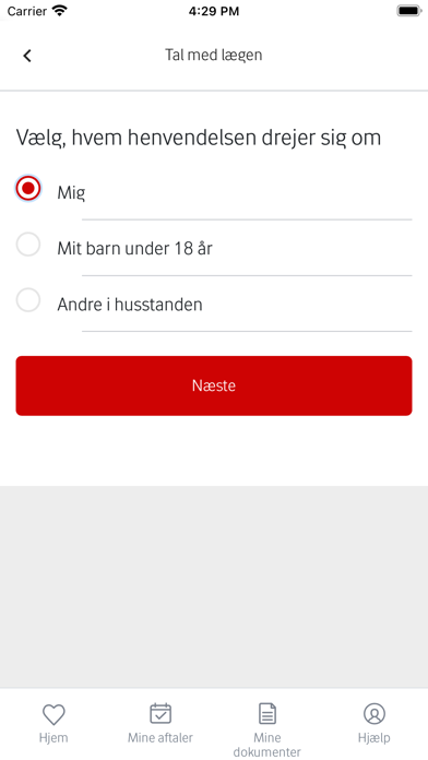 Tryg Lægehotline Screenshot