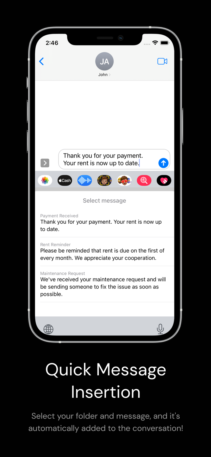 Fast Reply - Message Templates