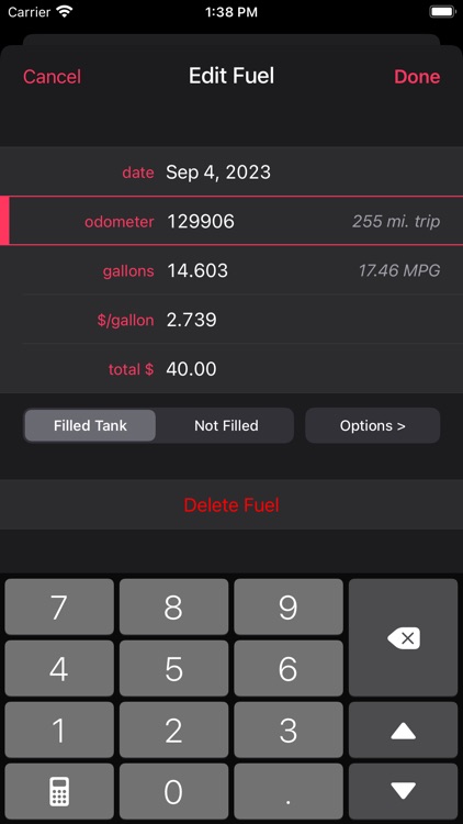 Road Trip MPG Lite screenshot-6