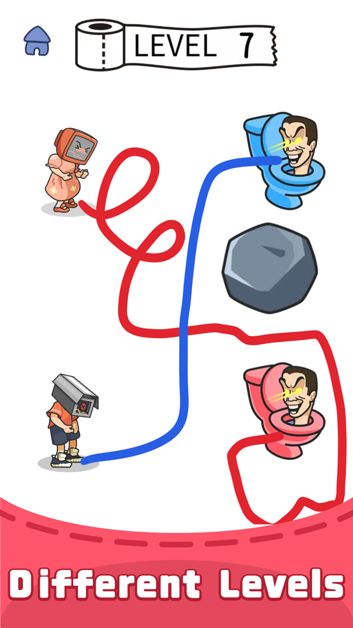 Poop Rush -Draw to Toilet Game