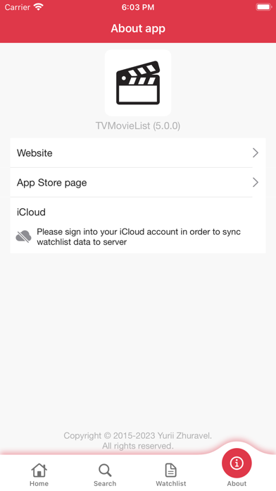 TVMovieList Screenshot