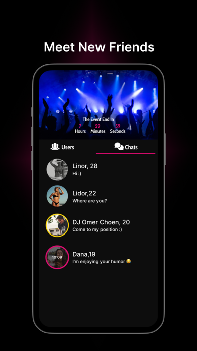 LineApp - Nightlife World Screenshot