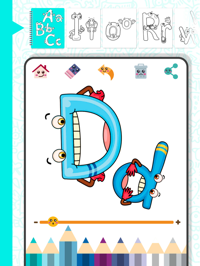 Coloring book and learn