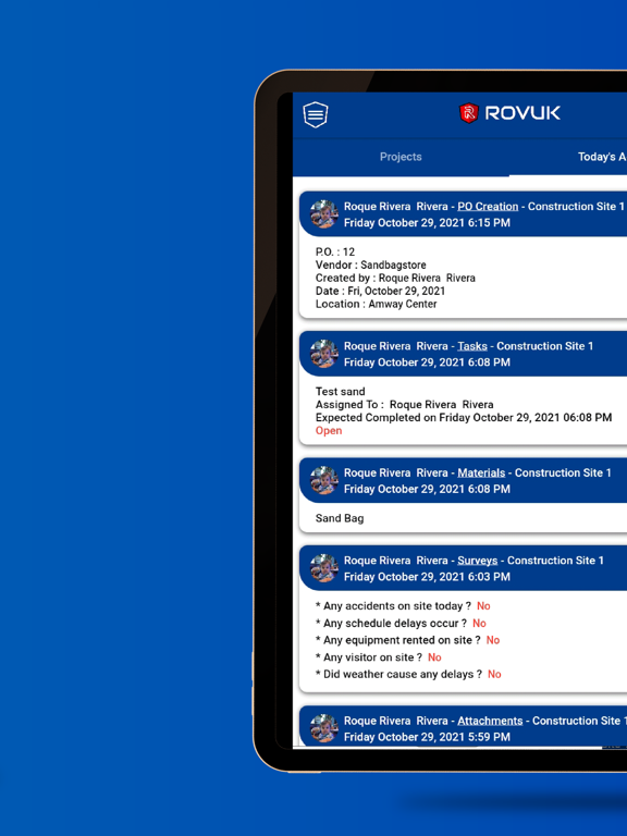 Rovuk iPad screenshot 5 - Business app