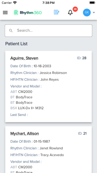 Rhythm360 for Providers Screenshot