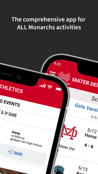 Mater Dei Athletics Screenshot