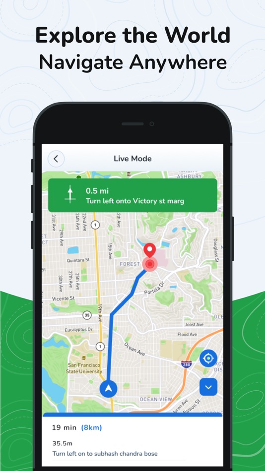 GPS Live Navigation- Live Maps - 2.4 - (iOS)