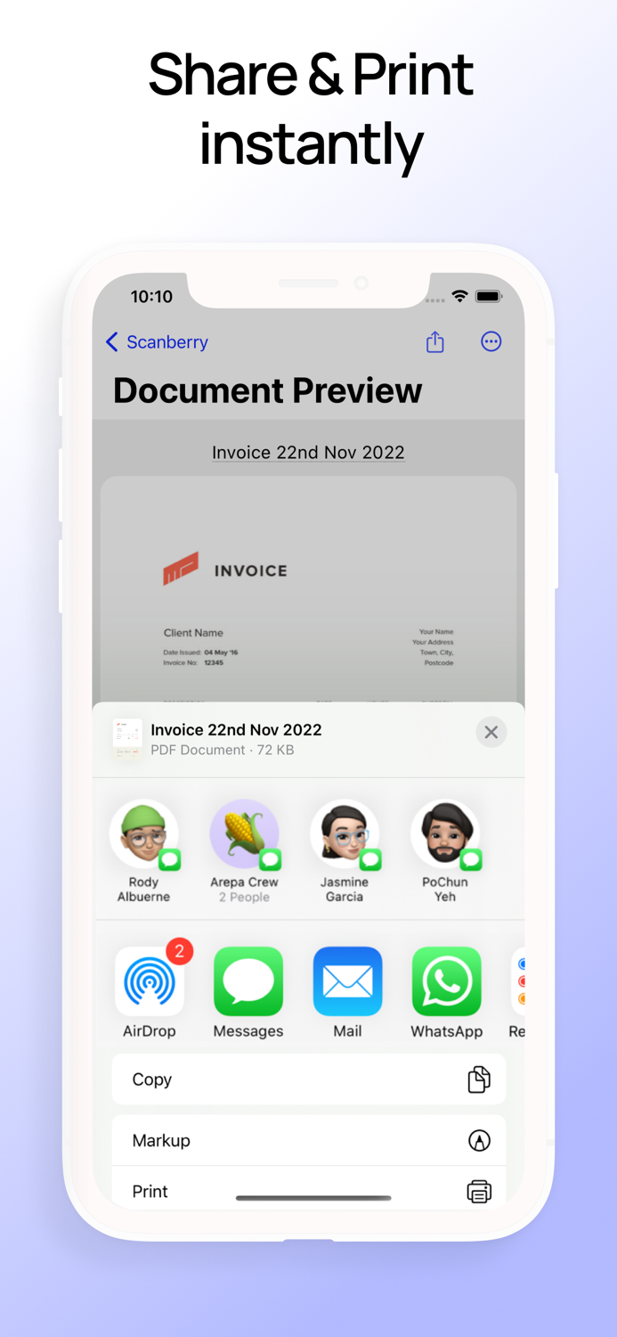 Scanberry – PDF Scanner and OCR