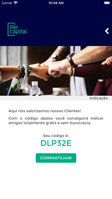 PerCapital Bank Screenshot