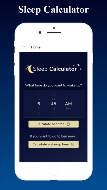 Sleep Calculator App by Luz Ochoa