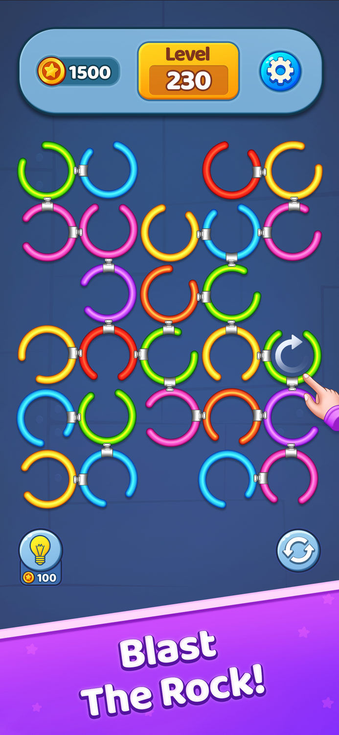Rotate Rings - Circle Puzzle