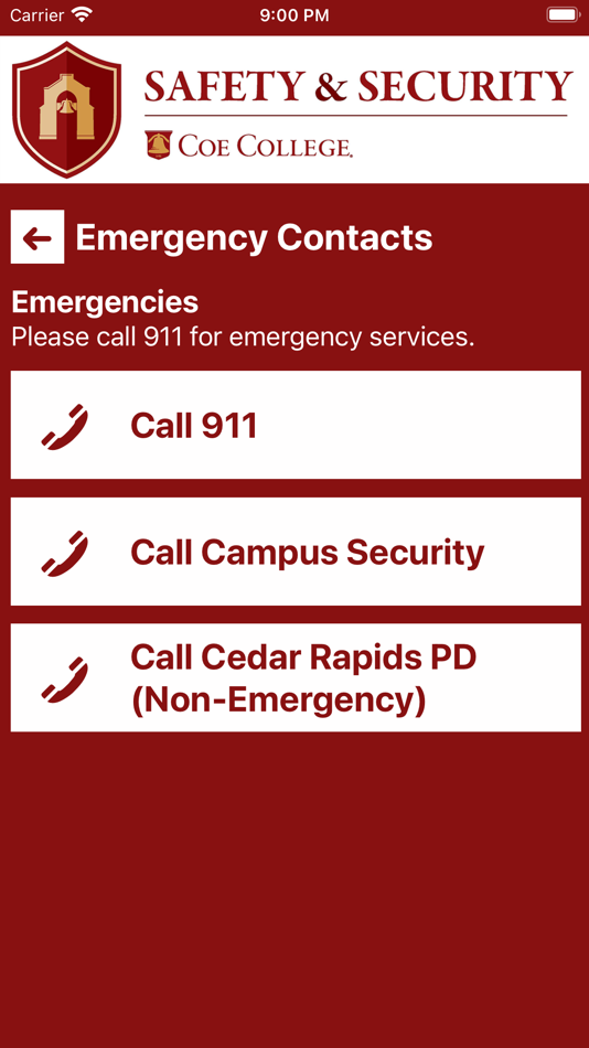 #2. Coe Safe (iOS) 由: Coe College