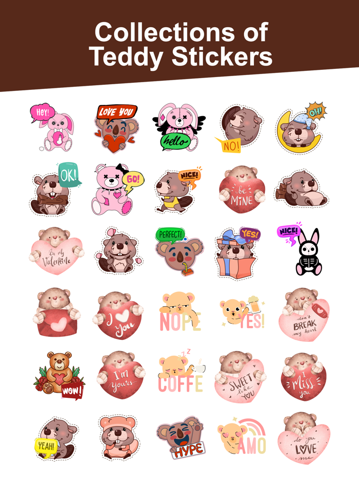 Teddy Sticker for iMessage