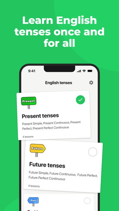 English Grammar Course -Tenses Screenshot