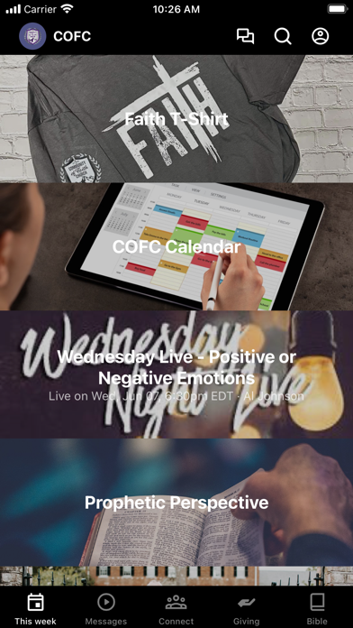 Community Of Faith Church Screenshot