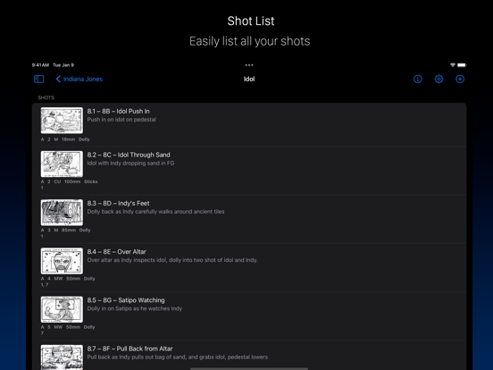 Screenshot #4 pour Shot Lister