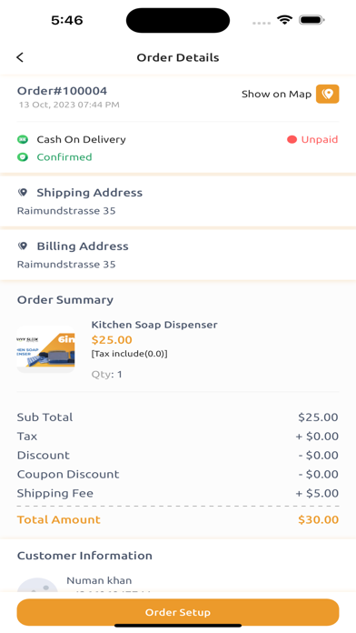 Savor Delivery - Seller Screenshot