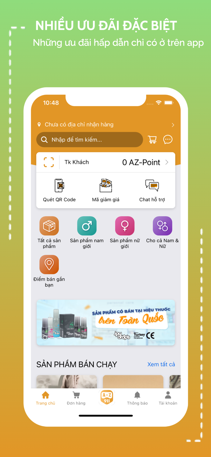 AZ911 – Mua sắm Online 24-7