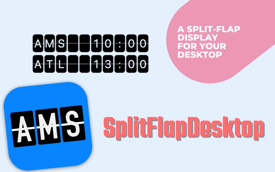 #1. SplitFlapDesktop (macOS) 由: Rowena Ricalde