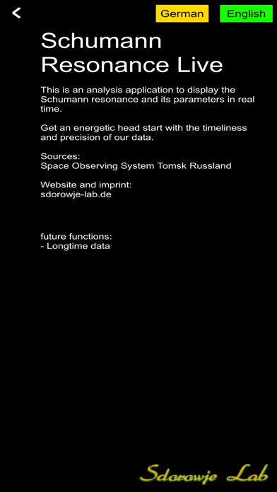 Schumann Info Live Screenshot