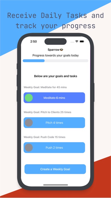 Sparrow: Goals & Habit Manager Screenshot