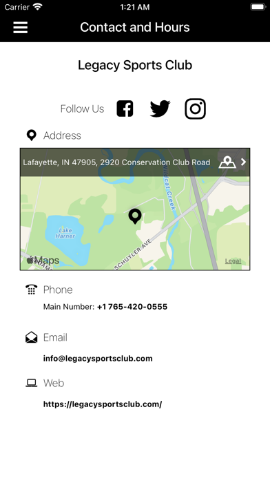 Legacy Sports Club Screenshot