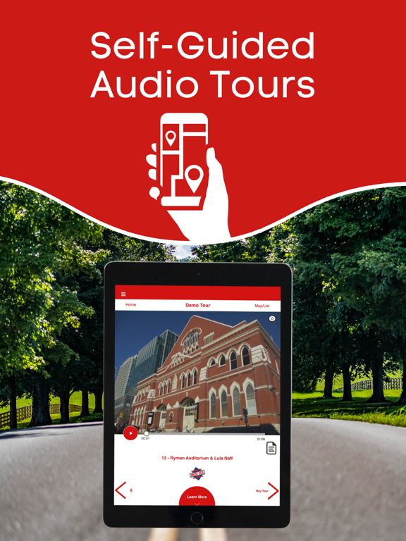 Nashville Music GPS Audio Tour iPad screenshot 1 - Travel app
