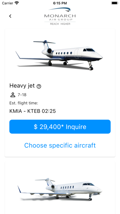 Private Jet Charter - MAG Screenshot