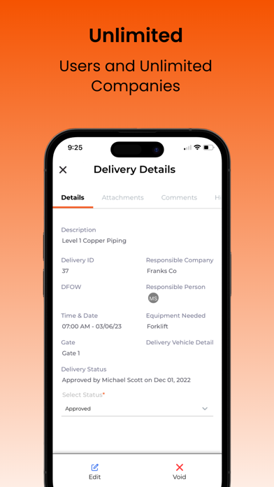 Follo: Project Logistics App Screenshot