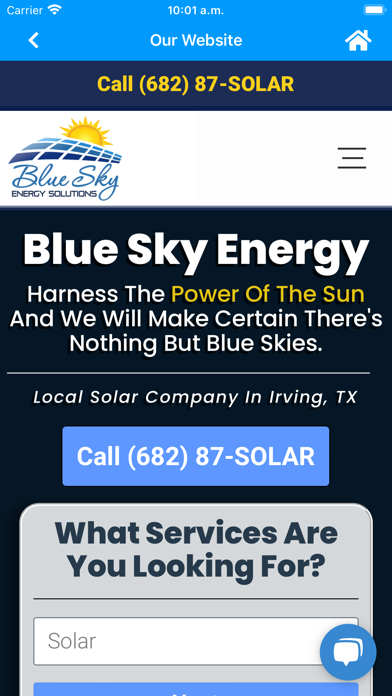 Blue Sky Energy Solutions Screenshot