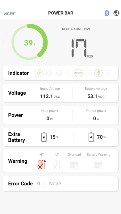 Acer Power Bar Screenshot