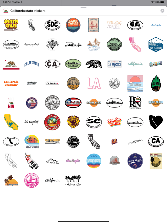 Screenshot #4 pour California emoji USA stickers