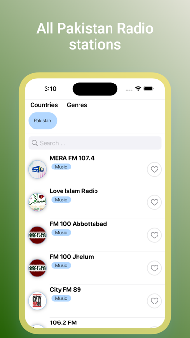 Pakistan Radio Stations Live Screenshot