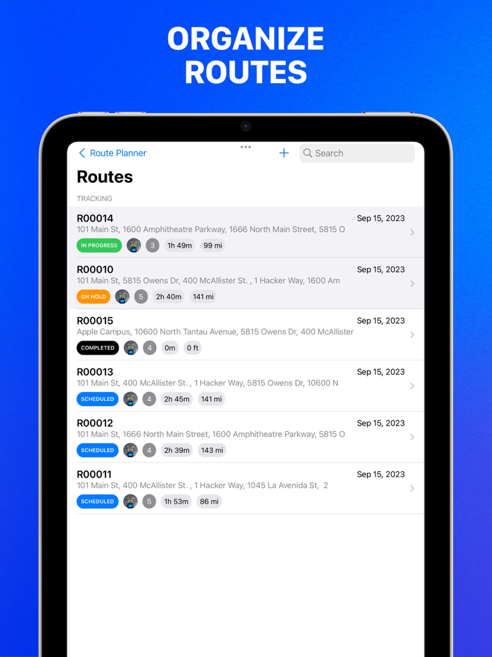 Route Planner with GPS Map