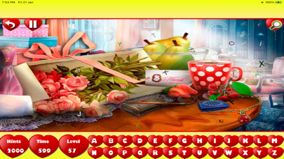 Valentine Hidden Alphabets Screenshot