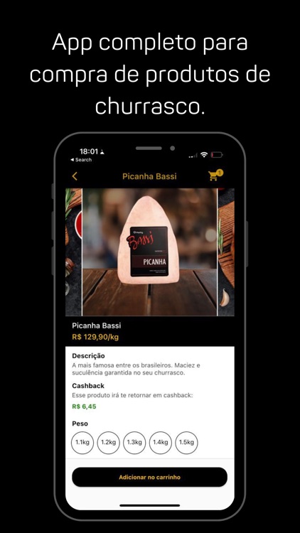 Churrasco App: Carne e Bebida