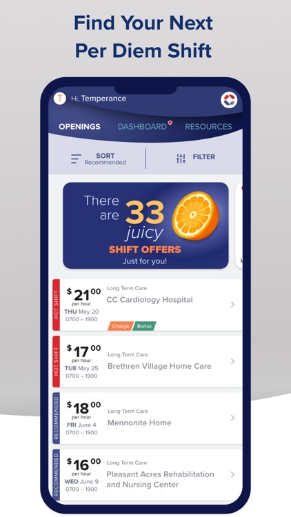Marketplace - Per Diem Shifts