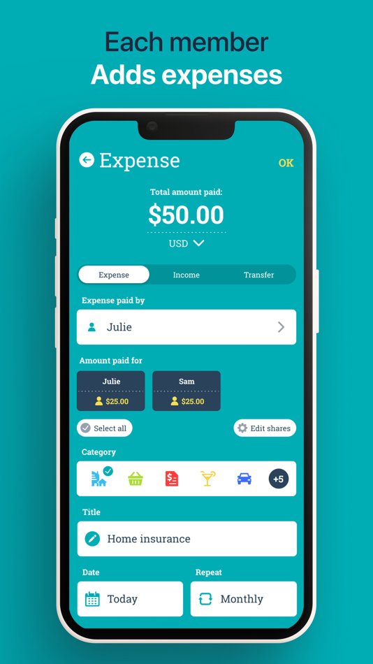 #4. Sesterce – Split expenses (iOS) 由: Stan Kocken